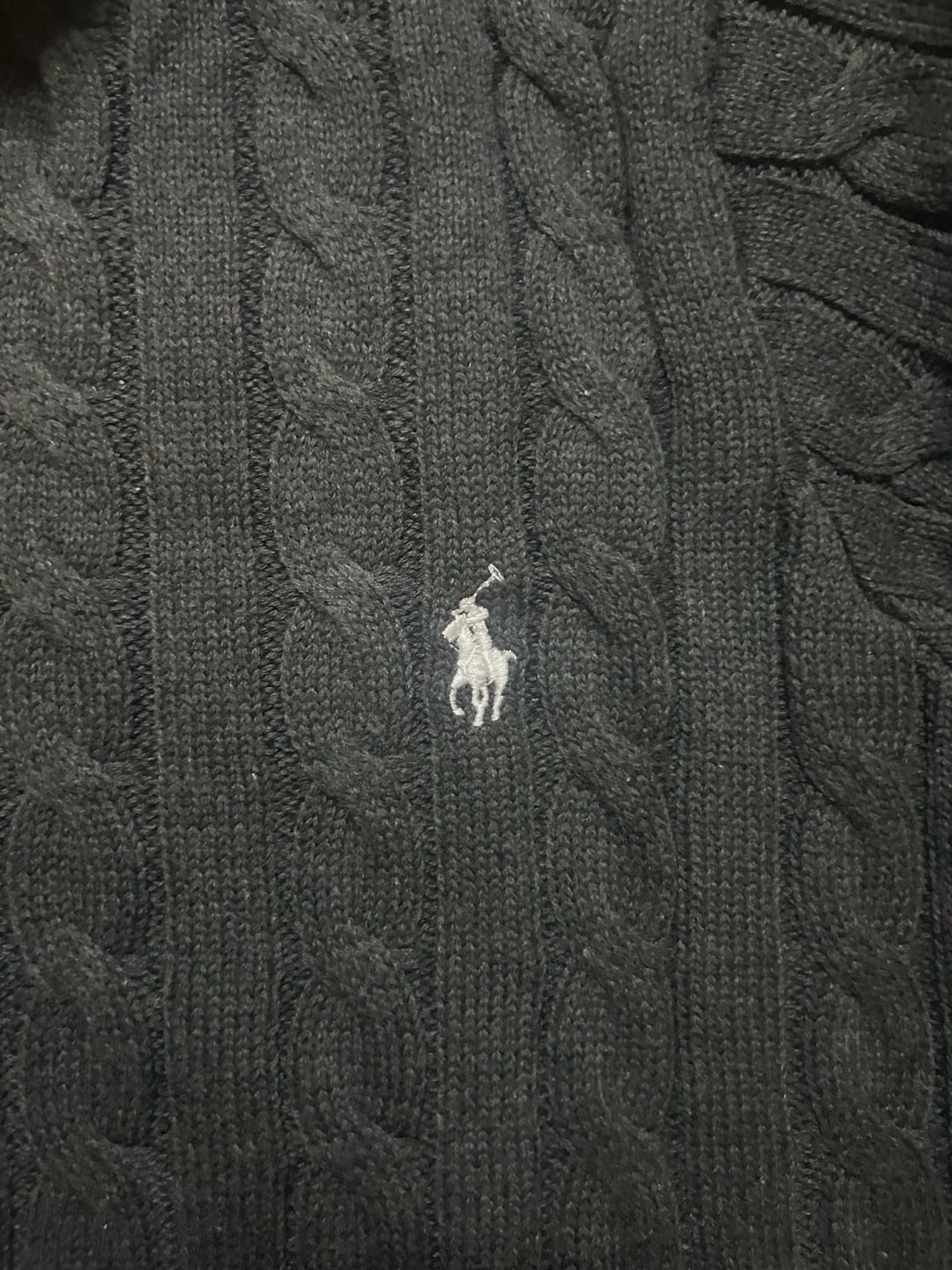Polo Ralph Lauren Cable Knit Quarter-Zip Sweater Size S 5