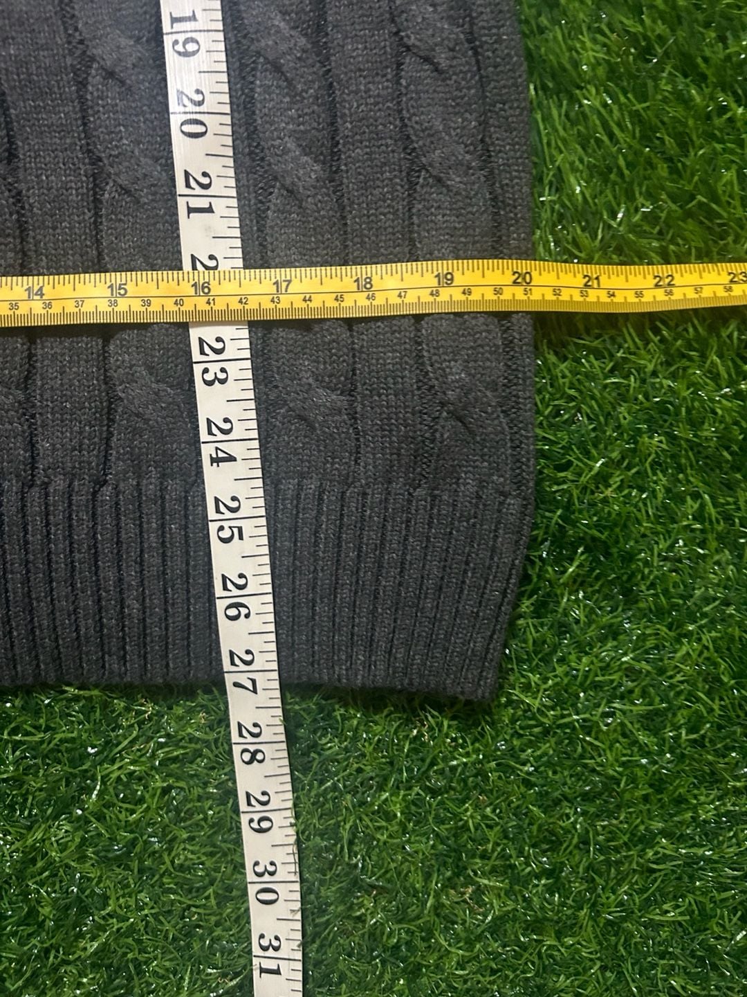 Polo Ralph Lauren Cable Knit Quarter-Zip Sweater Size S 6