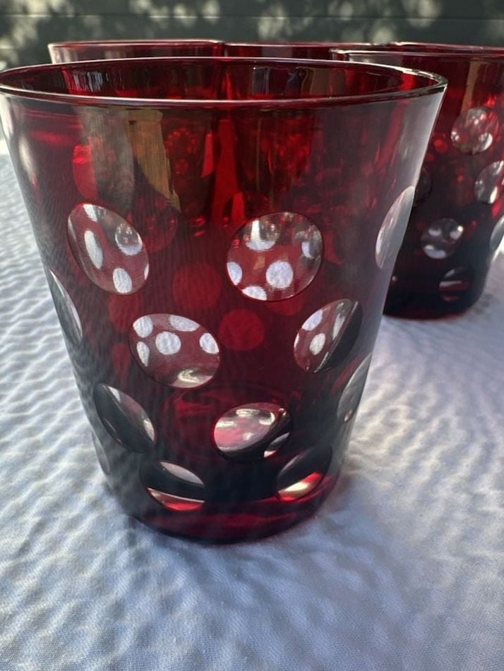 Rotter Glas Aufsteiger Ruby Red Tumbler Set of 5 7