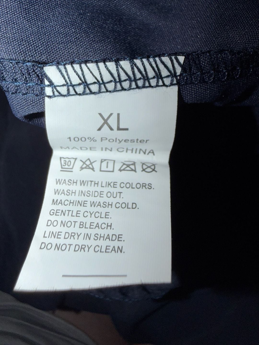 Unbranded Wide Leg Pants Size XL Navy Polyester 5