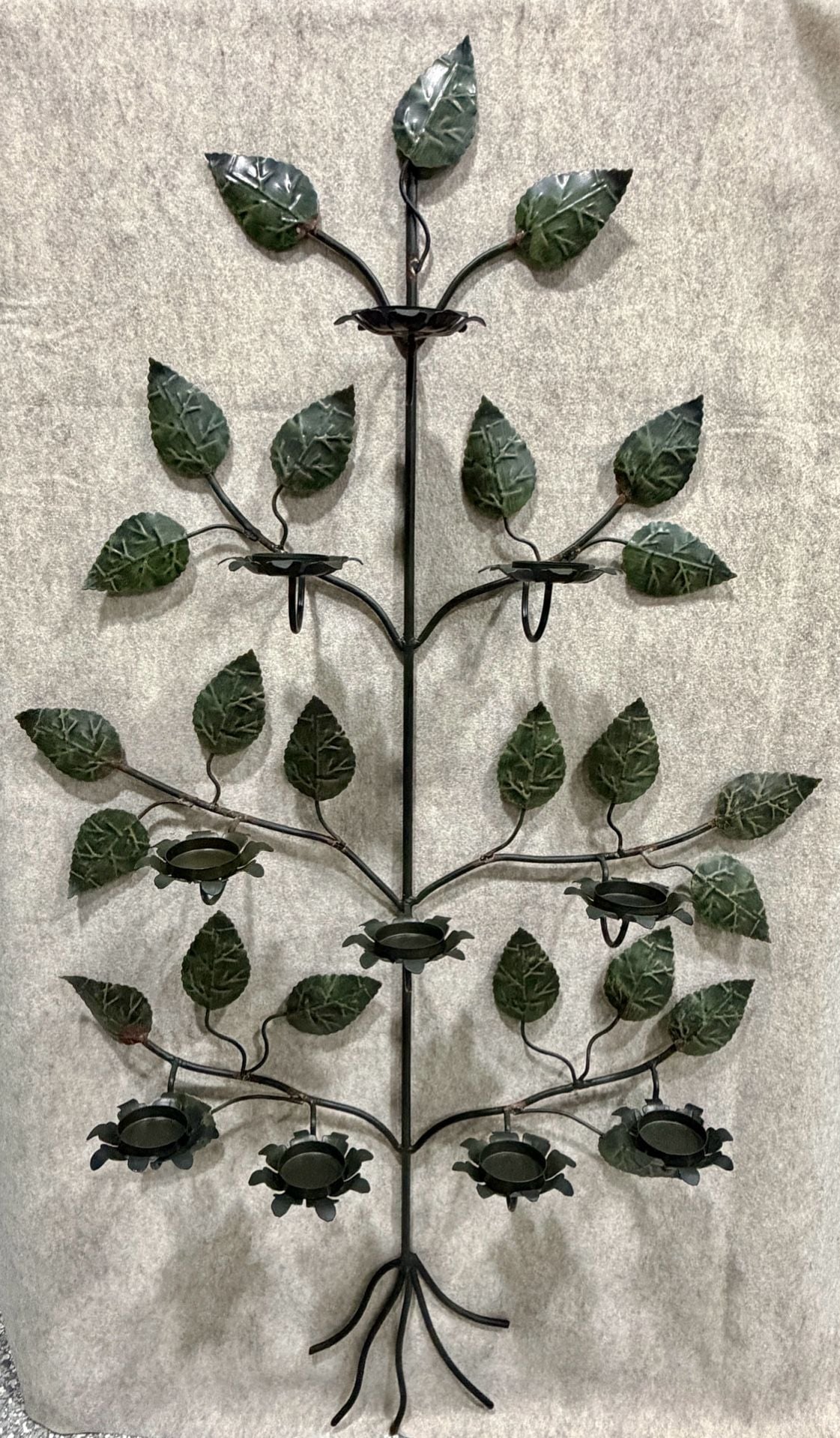 Metal Tree of Life Wall Sconce Candle Holder 1