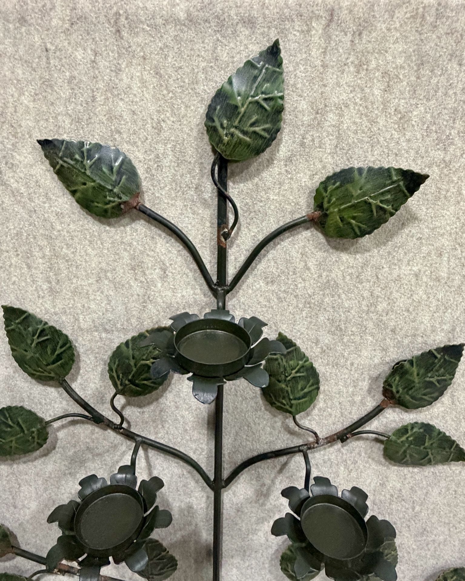 Metal Tree of Life Wall Sconce Candle Holder 2