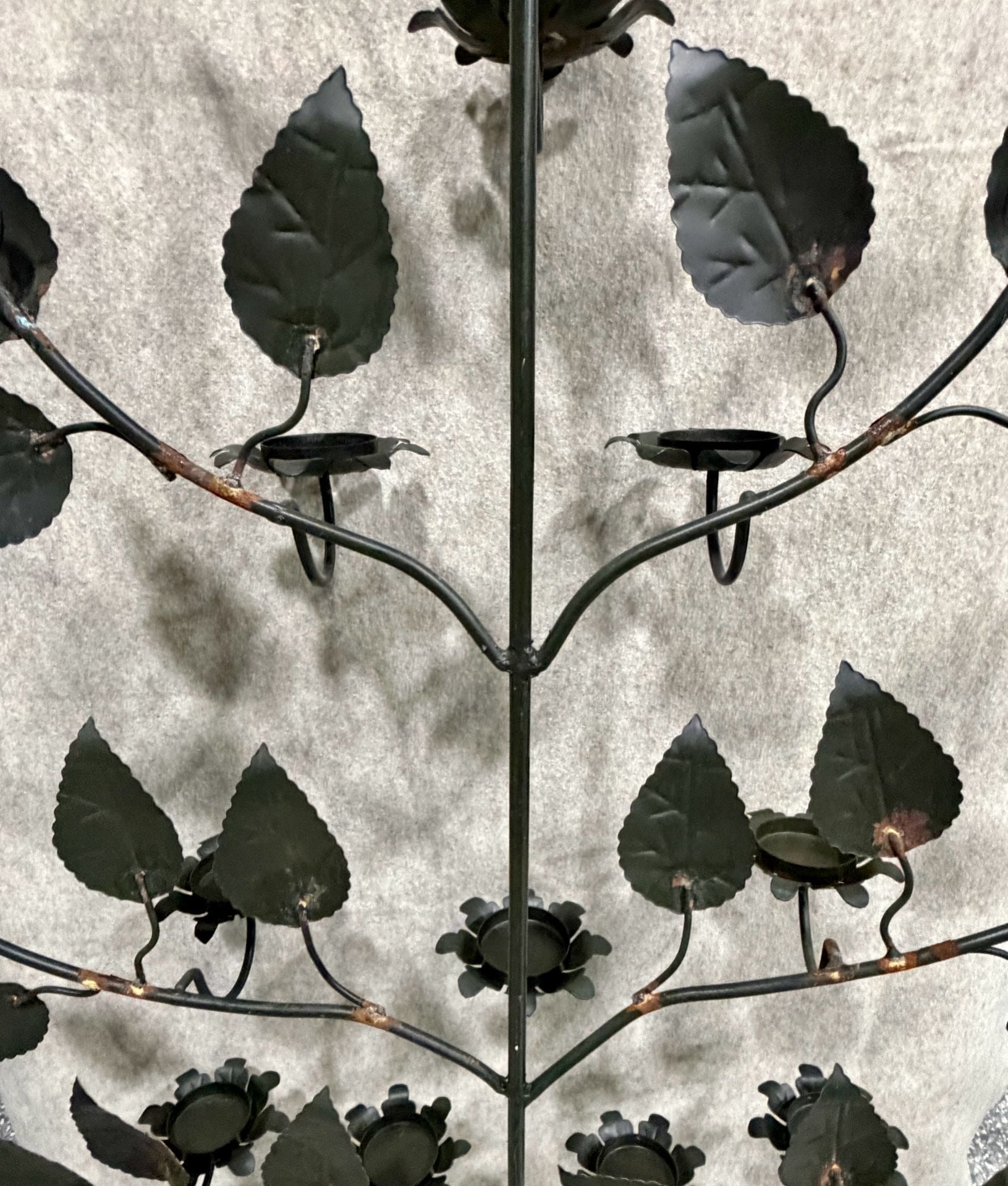 Metal Tree of Life Wall Sconce Candle Holder 5