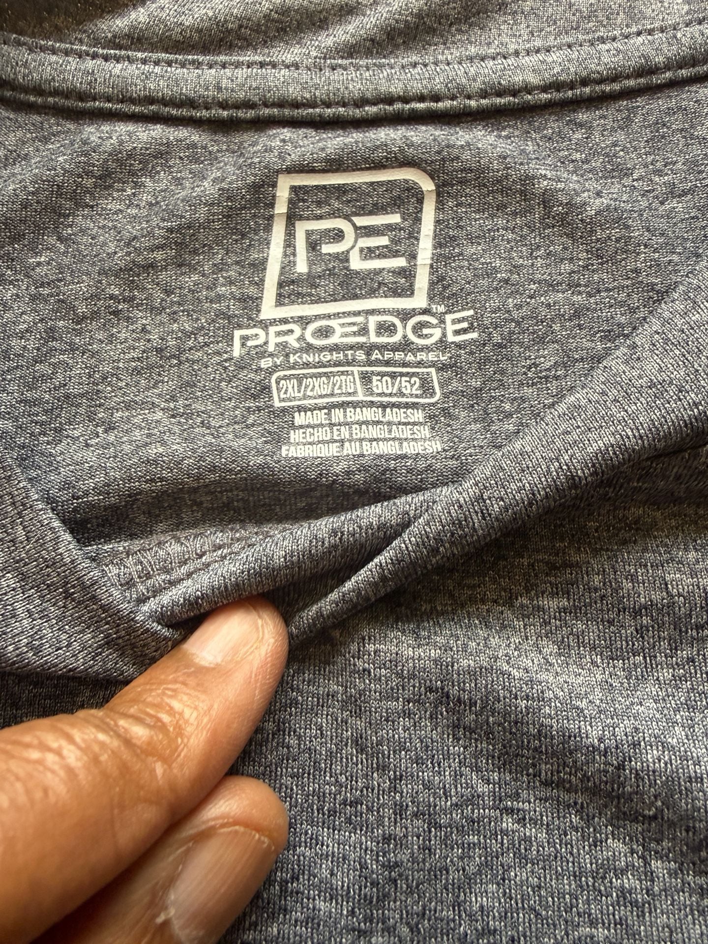Pro Edge University of Michigan T-Shirt Size 2XL Gray Poly Wolverines 7