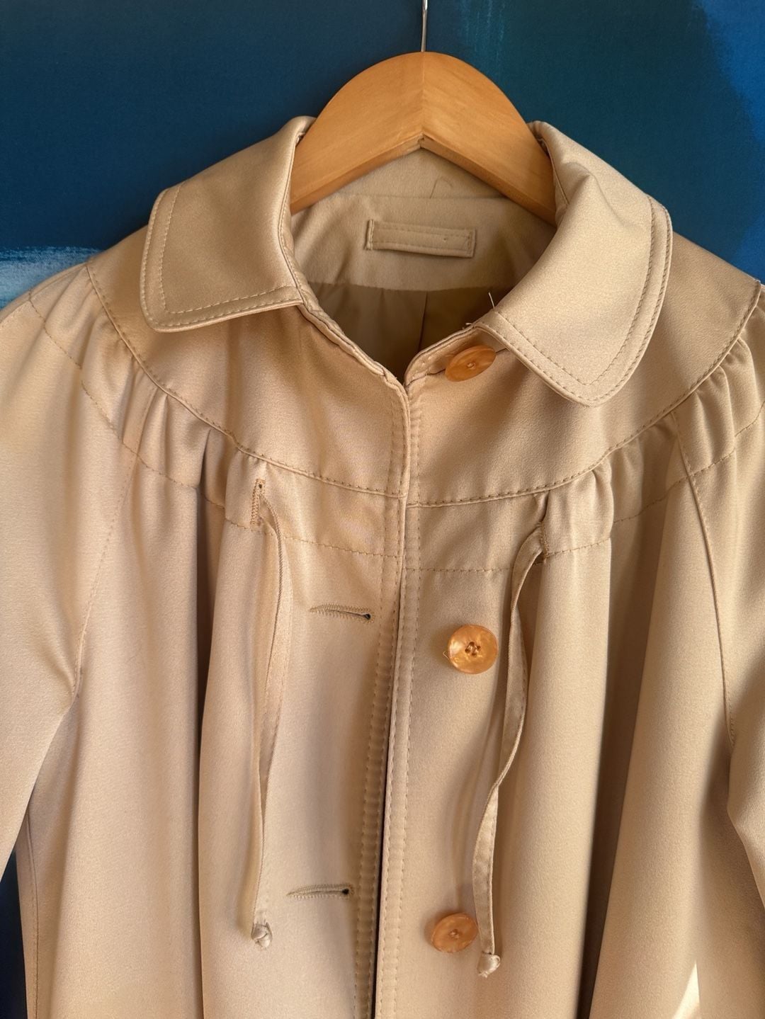 Vintage Forecaster Of Boston Trench Coat Size 7/8 Tan Belted 4