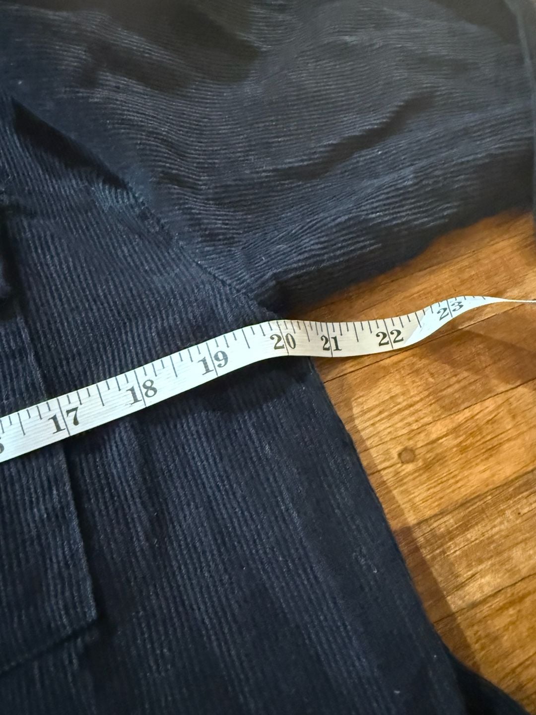 Blakeley Corduroy Peplum Shirt Size M Black (b1) 6