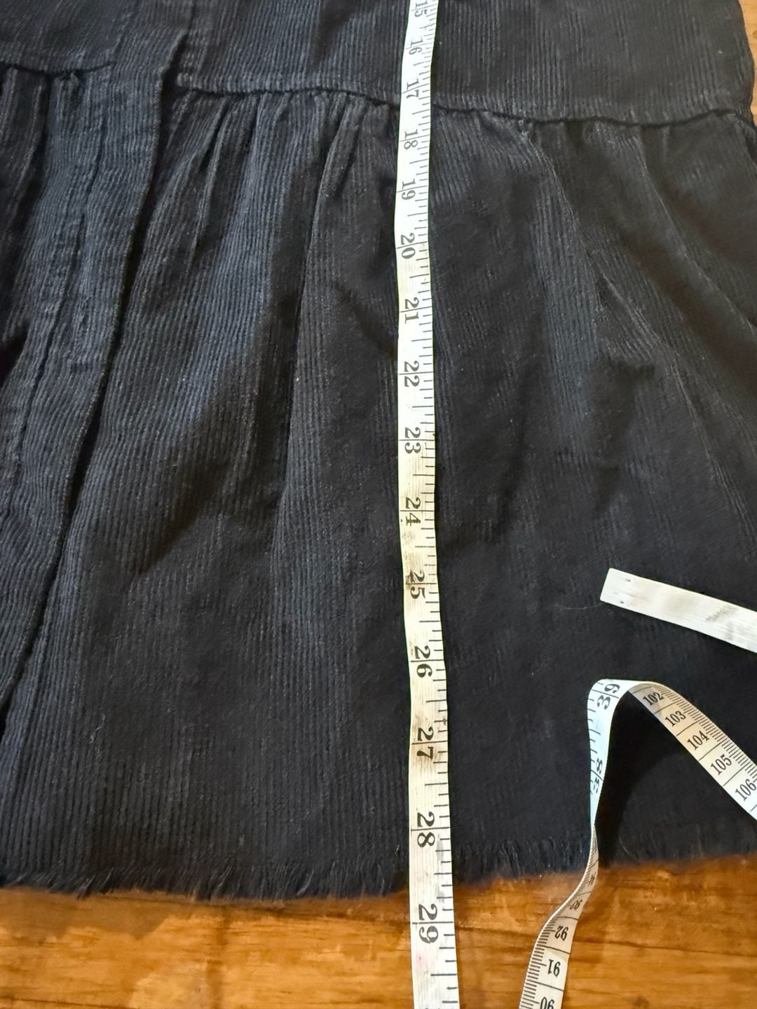 Blakeley Corduroy Peplum Shirt Size M Black (b1) 7