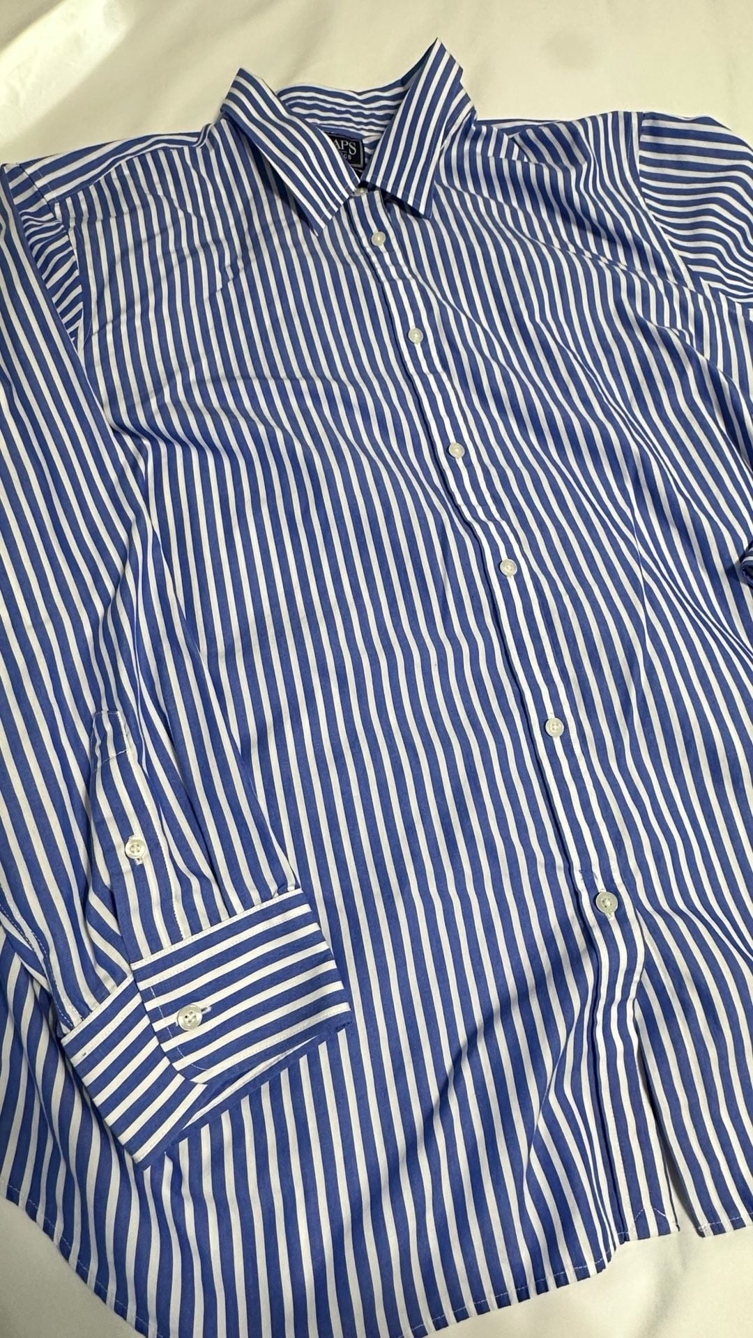 Chaps Classics Striped Button Down Shirt Size Womens 2X Blue 3