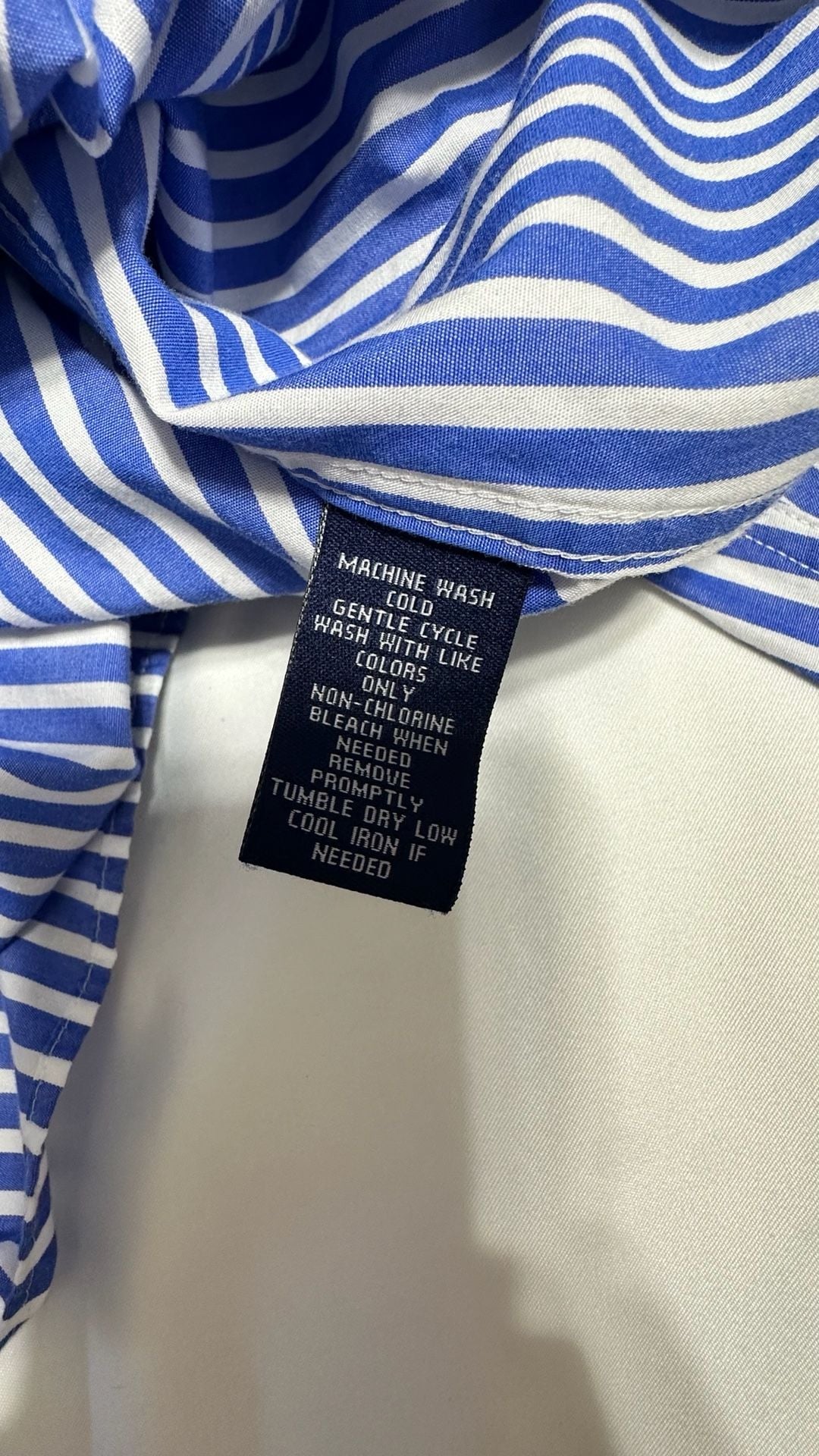 Chaps Classics Striped Button Down Shirt Size Womens 2X Blue 5