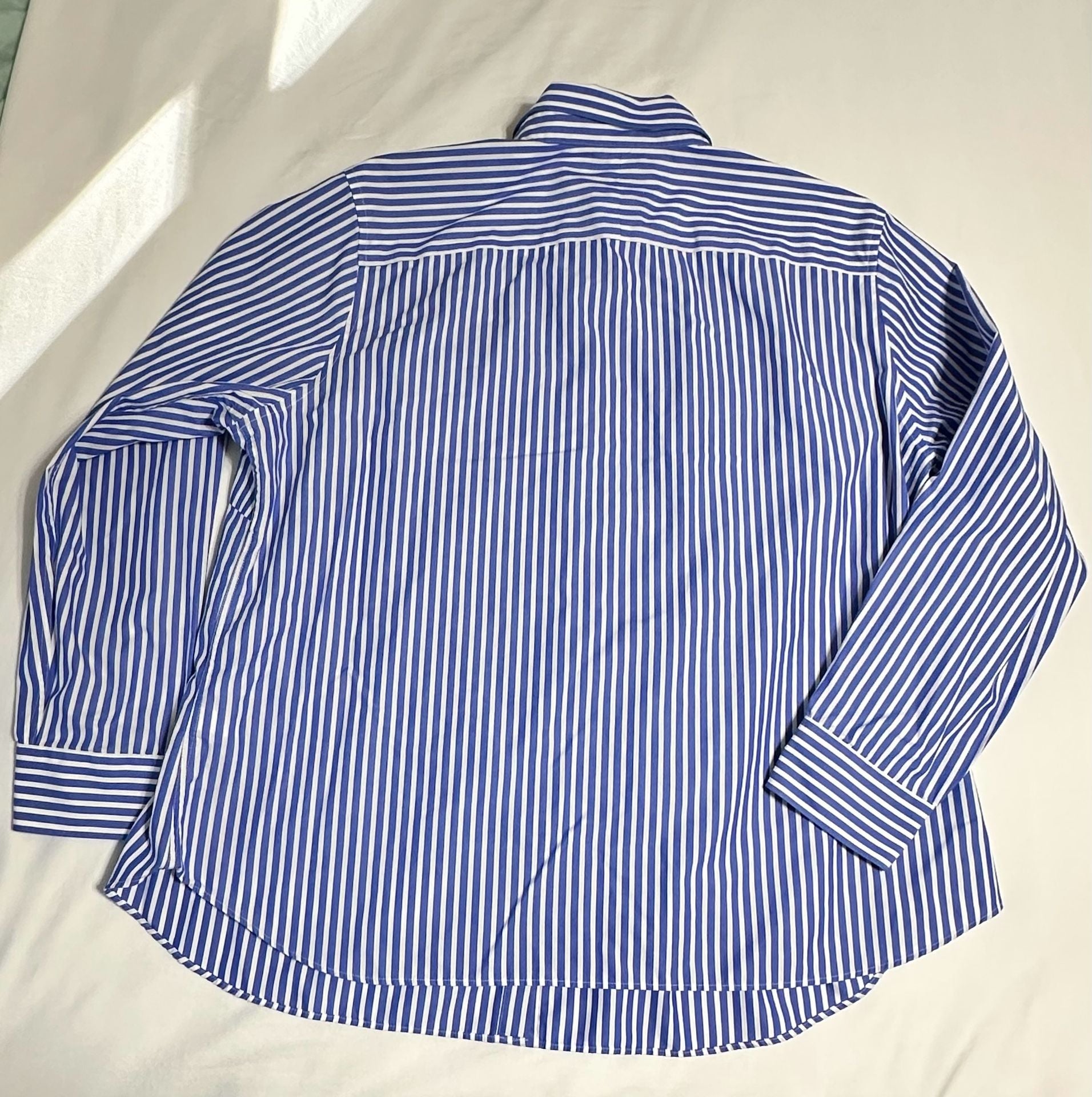 Chaps Classics Striped Button Down Shirt Size Womens 2X Blue 6