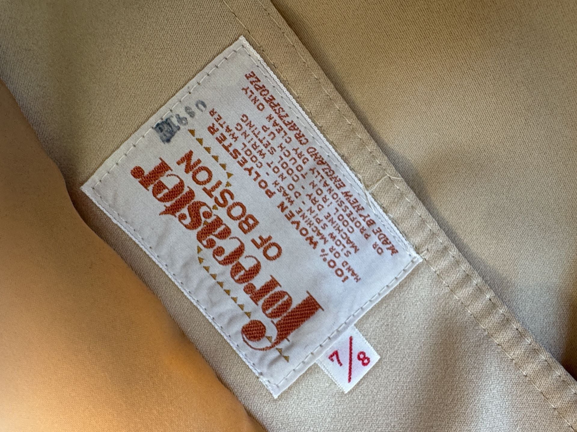 Vintage Forecaster Of Boston Trench Coat Size 7/8 Tan Belted 12