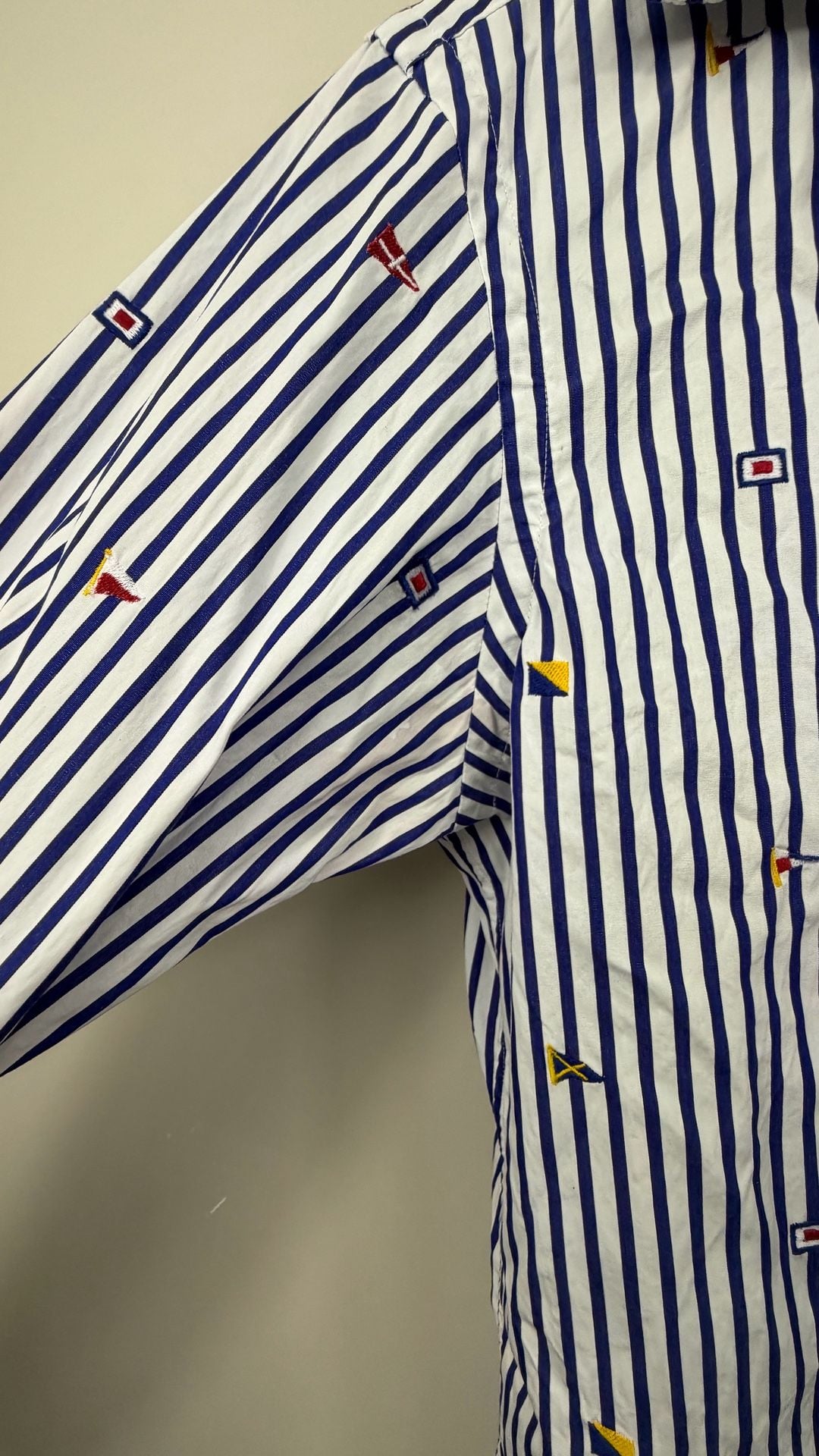 Ralph Lauren Nautical Flag Shirt Size S Striped Button Down 5