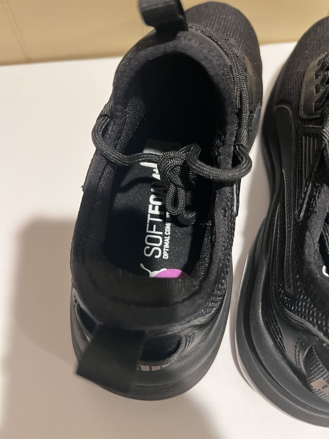 Puma Amplifier Sneakers Black Rose Gold Athletic Shoes 7