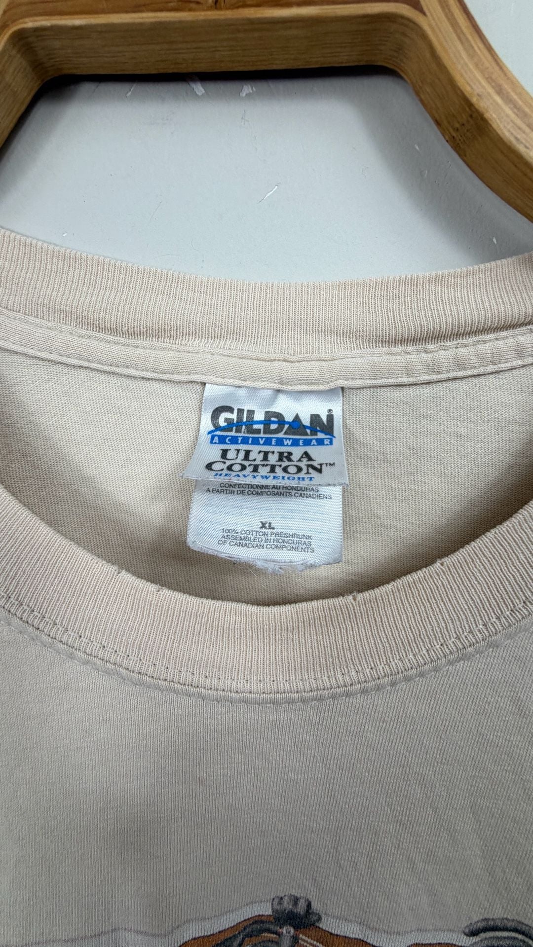 Gildan California Surfer Graphic T-Shirt Size XL Beige 4