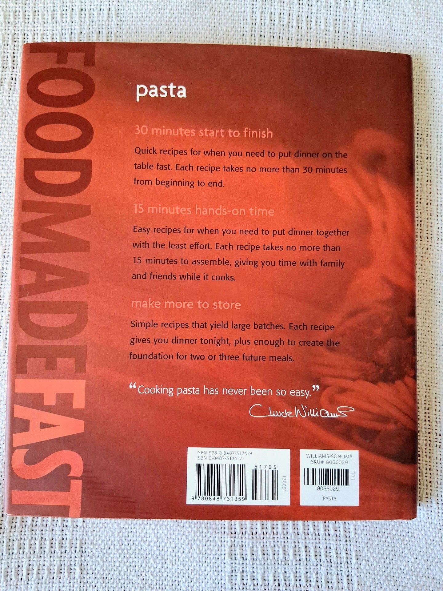 Williams-Sonoma Food Made Fast Pasta Cookbook 7