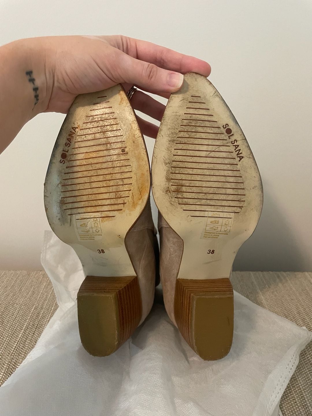 Sol Sana Bruno Tan Suede Ankle Boot 4