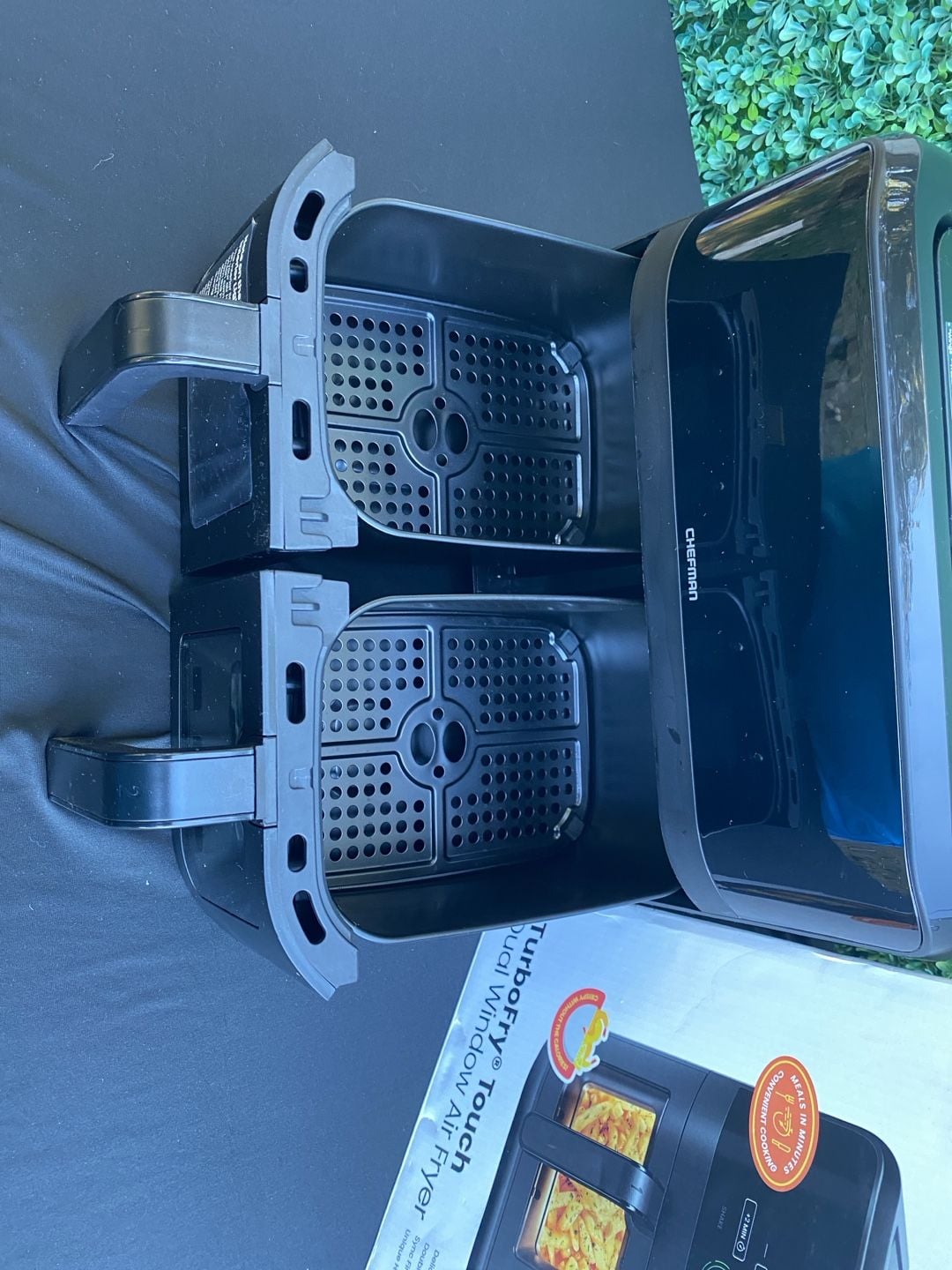 Chefman Dual Basket Air Fryer Black 3