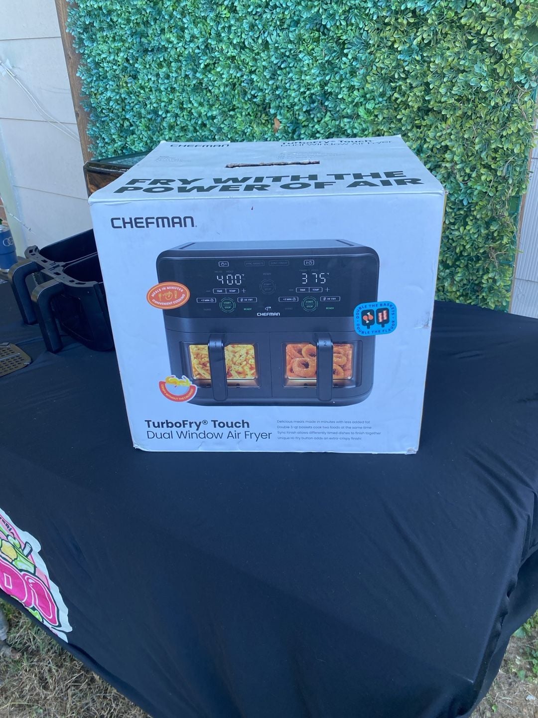 Chefman Dual Basket Air Fryer Black 4