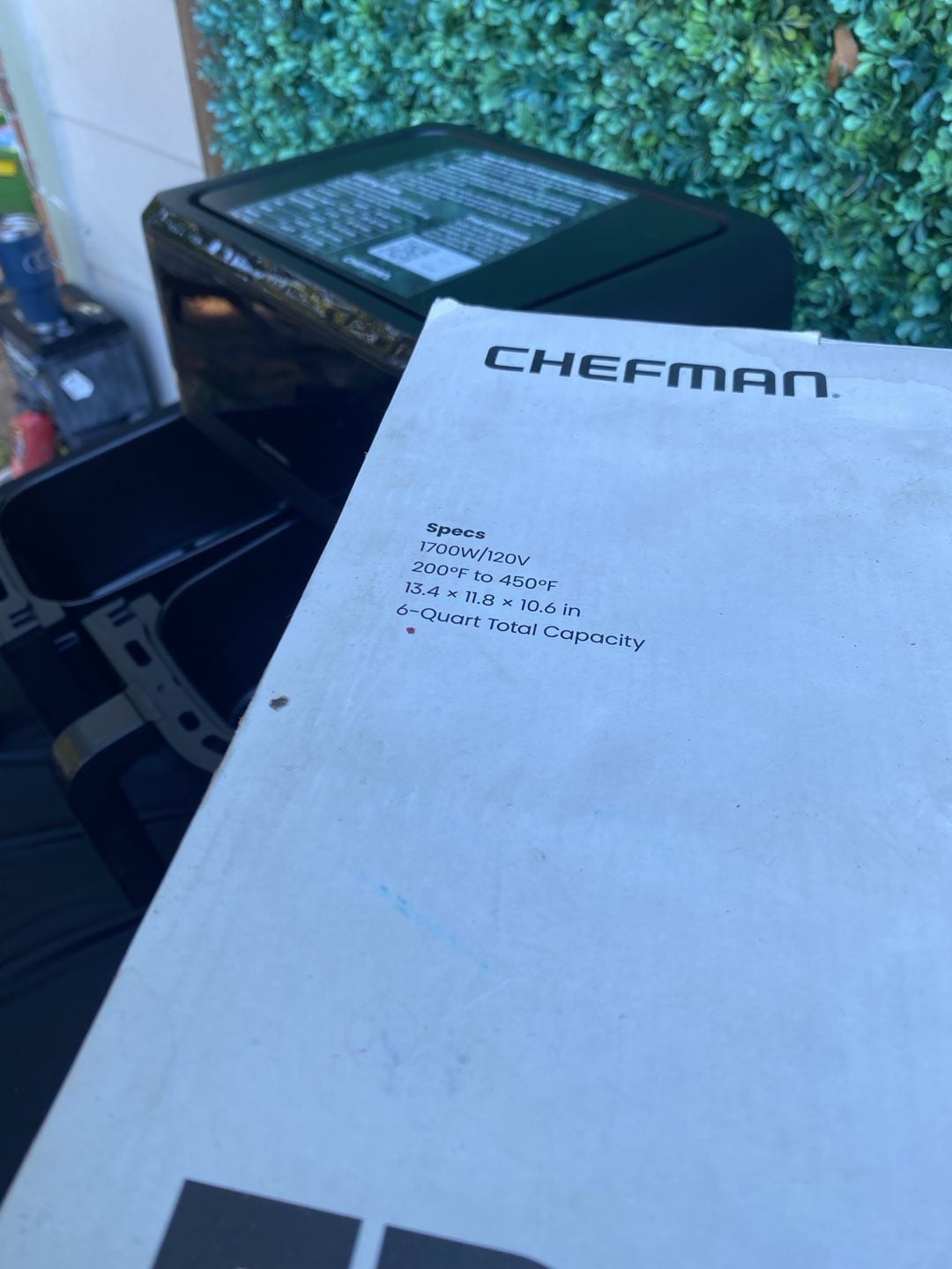 Chefman Dual Basket Air Fryer Black 5