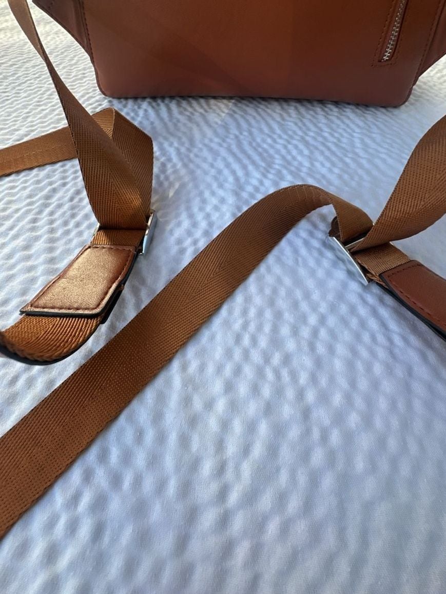 Bostanten Leather Backpack Brown 10
