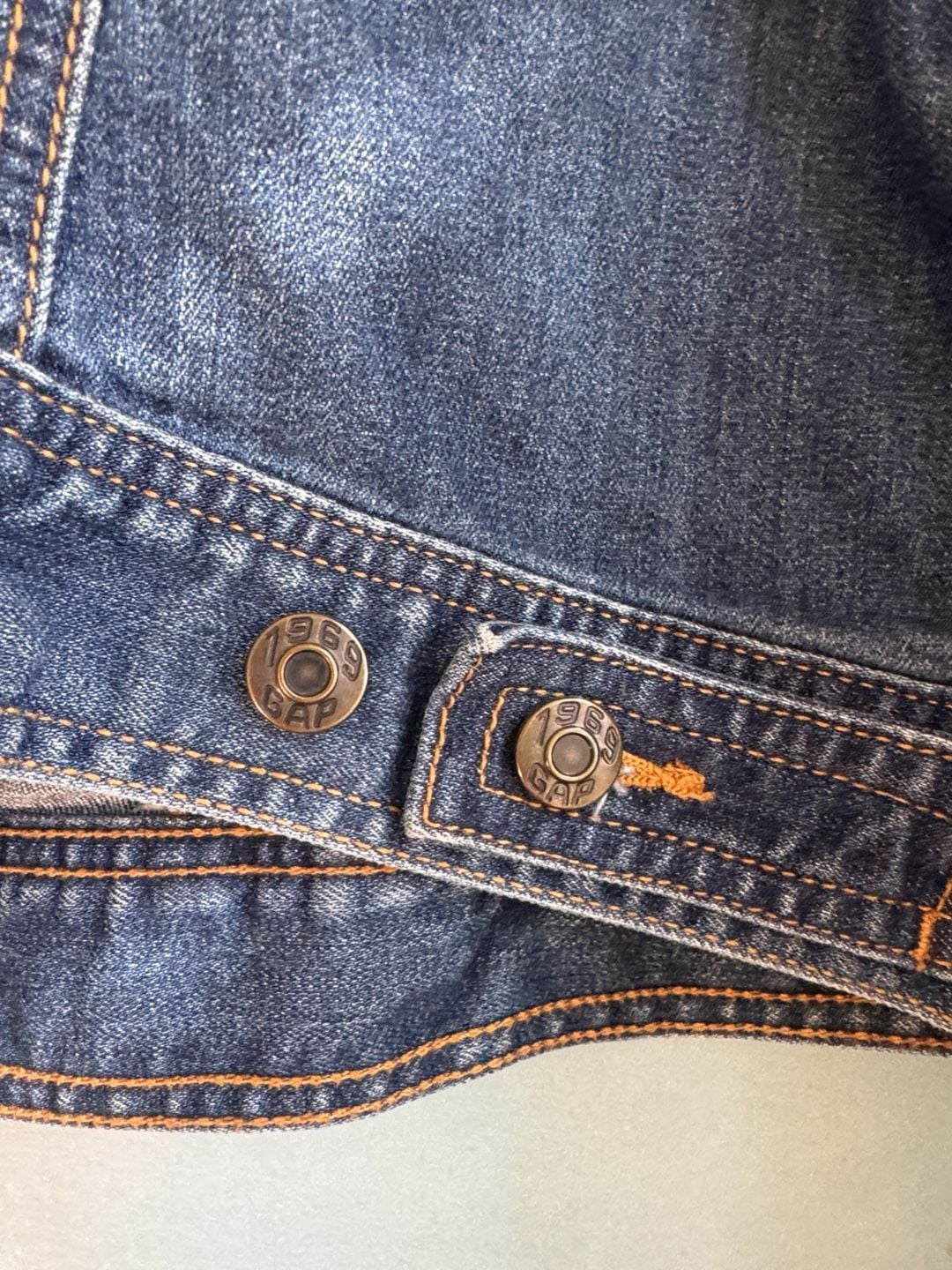 Gap Denim Jacket Size L Blue Cotton Button Front 9