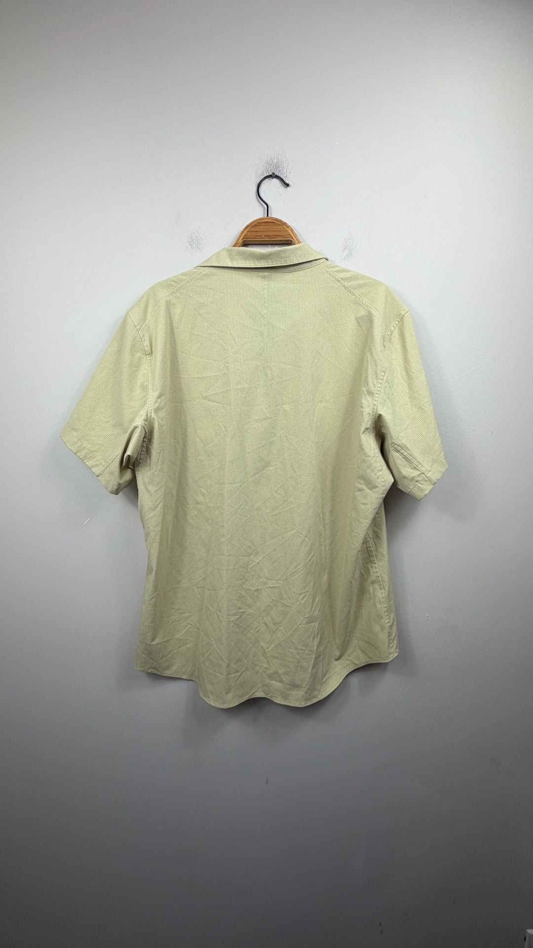 Lululemon Short Sleeve Button Down Shirt Size XXL Green 7