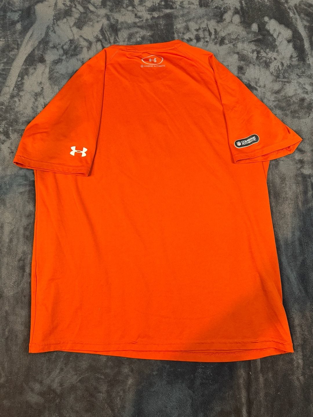 Under Armour Chicago Bears NFL Combine T-Shirt Size Large Orange HeatGear#160 5