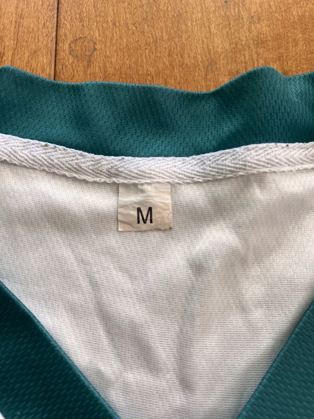 Vie Riches Dove Jersey Size M White Green 00 5