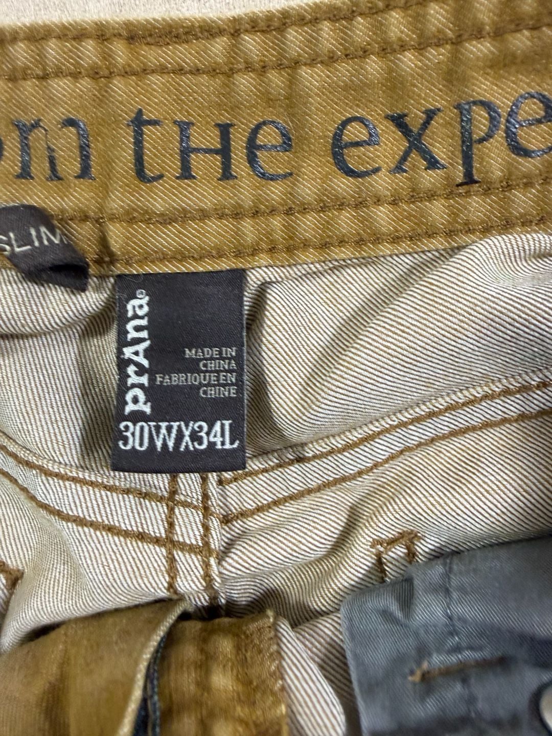 Prana Stretch Zion Pant 30x32 Brown 6
