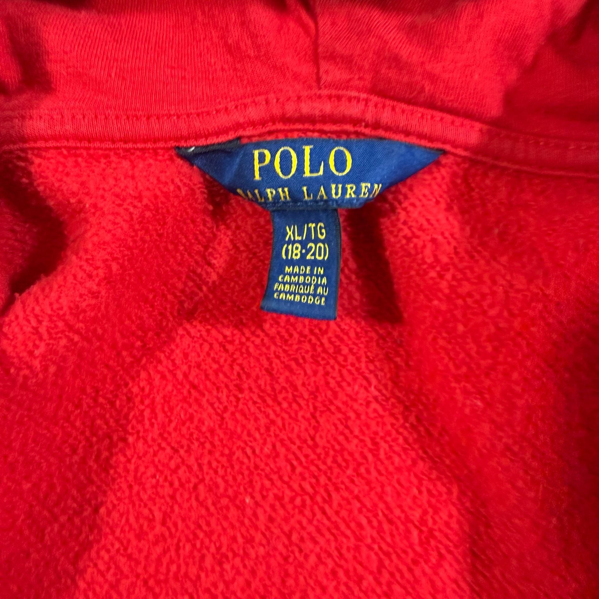 Vintage Polo Ralph Lauren Red Full Zip Hoodie 5