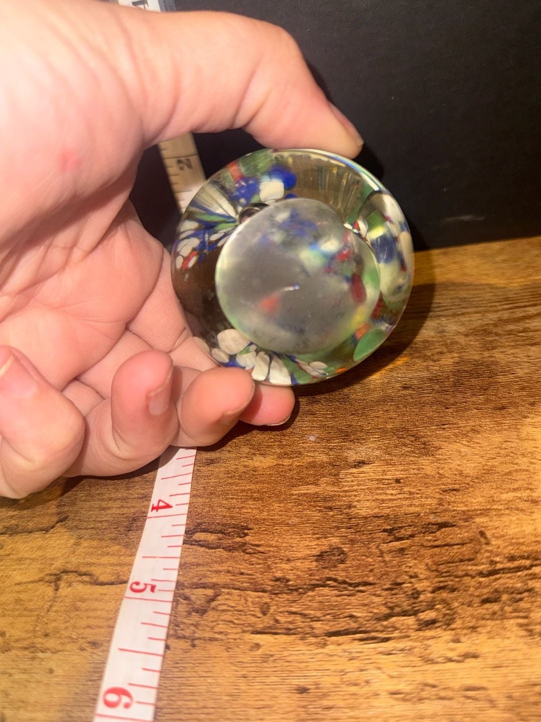 Murano Art Glass Confetti Blossom Paperweight 3