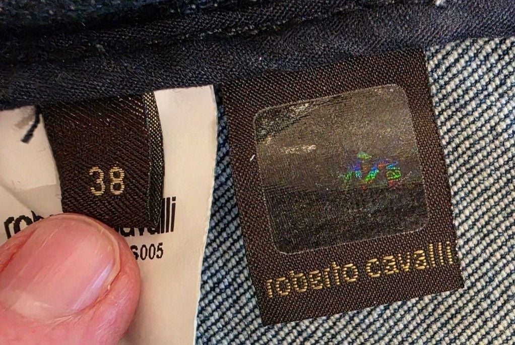 Roberto Cavalli Jeans Size 38 Dark Blue Denim Slim 5