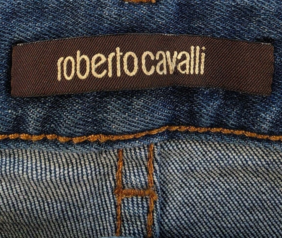 Roberto Cavalli Jeans Size 38 Dark Blue Denim Slim 4
