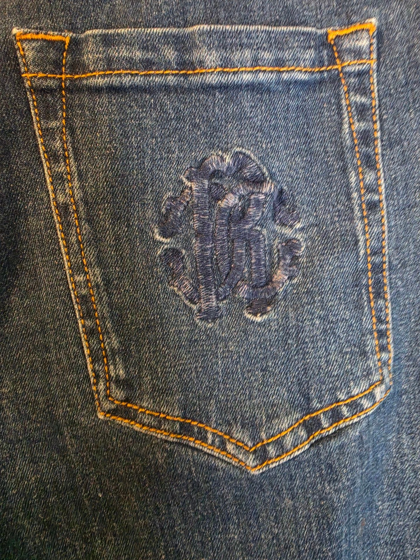 Roberto Cavalli Jeans Size 38 Dark Blue Denim Slim 6