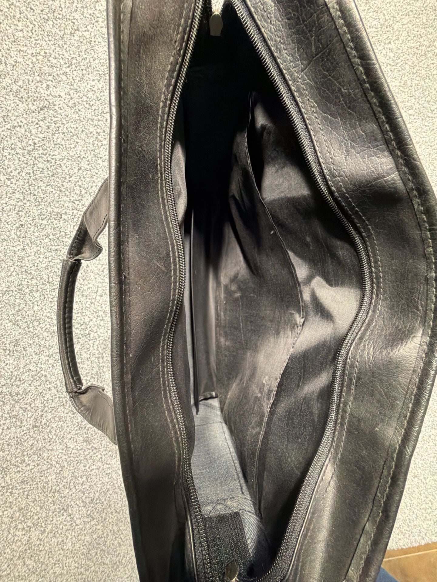 Black Laptop Briefcase Bag Computer Case Organizer 8