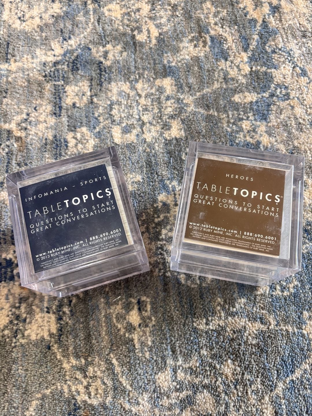 TableTopics Infomania Sports & Heroes Conversation Game Cards Set 1