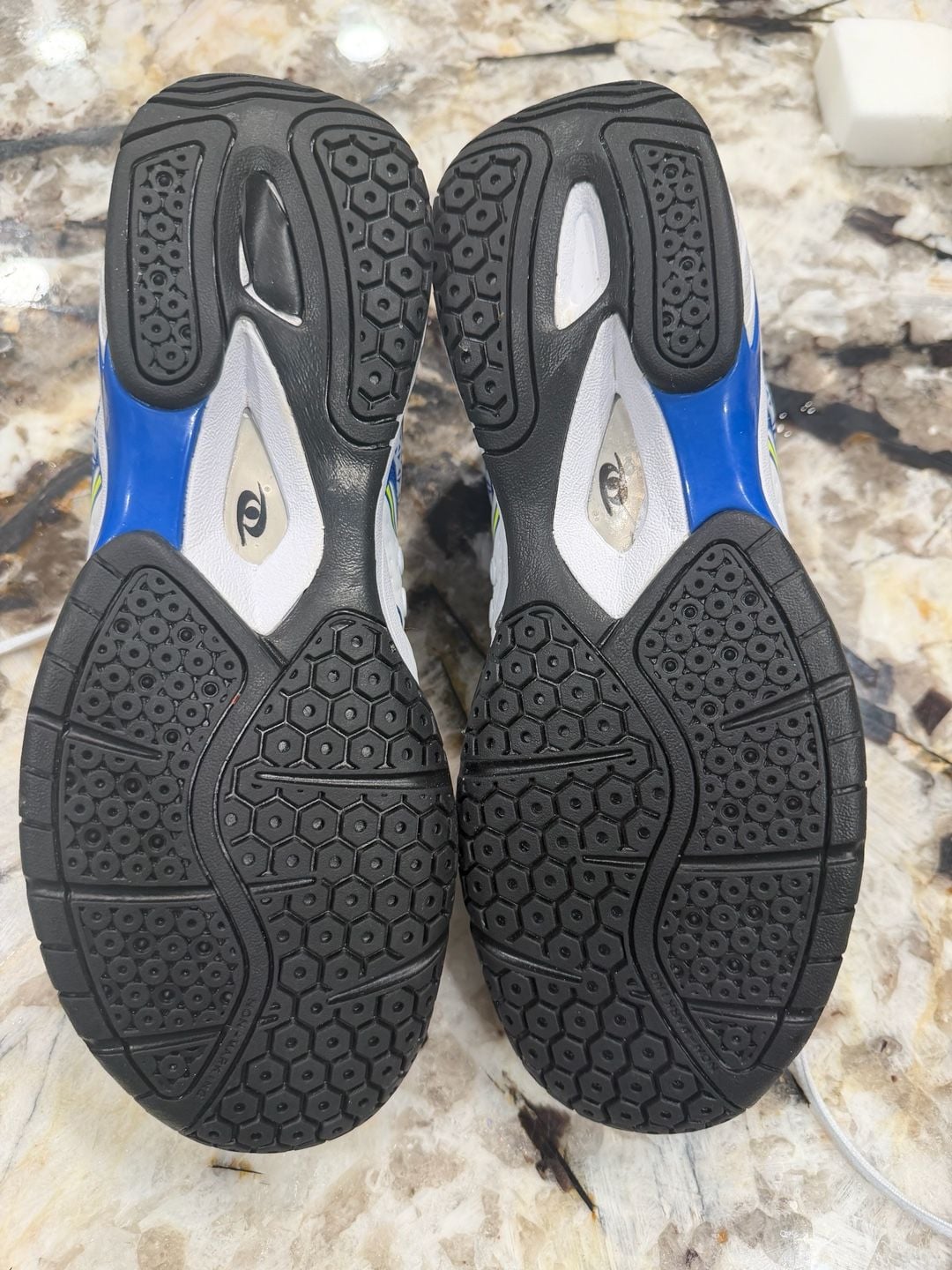 Acacia DinkShot II Pickleball Shoes Size 8.5 mens 10 women’s White Royal Blue 7