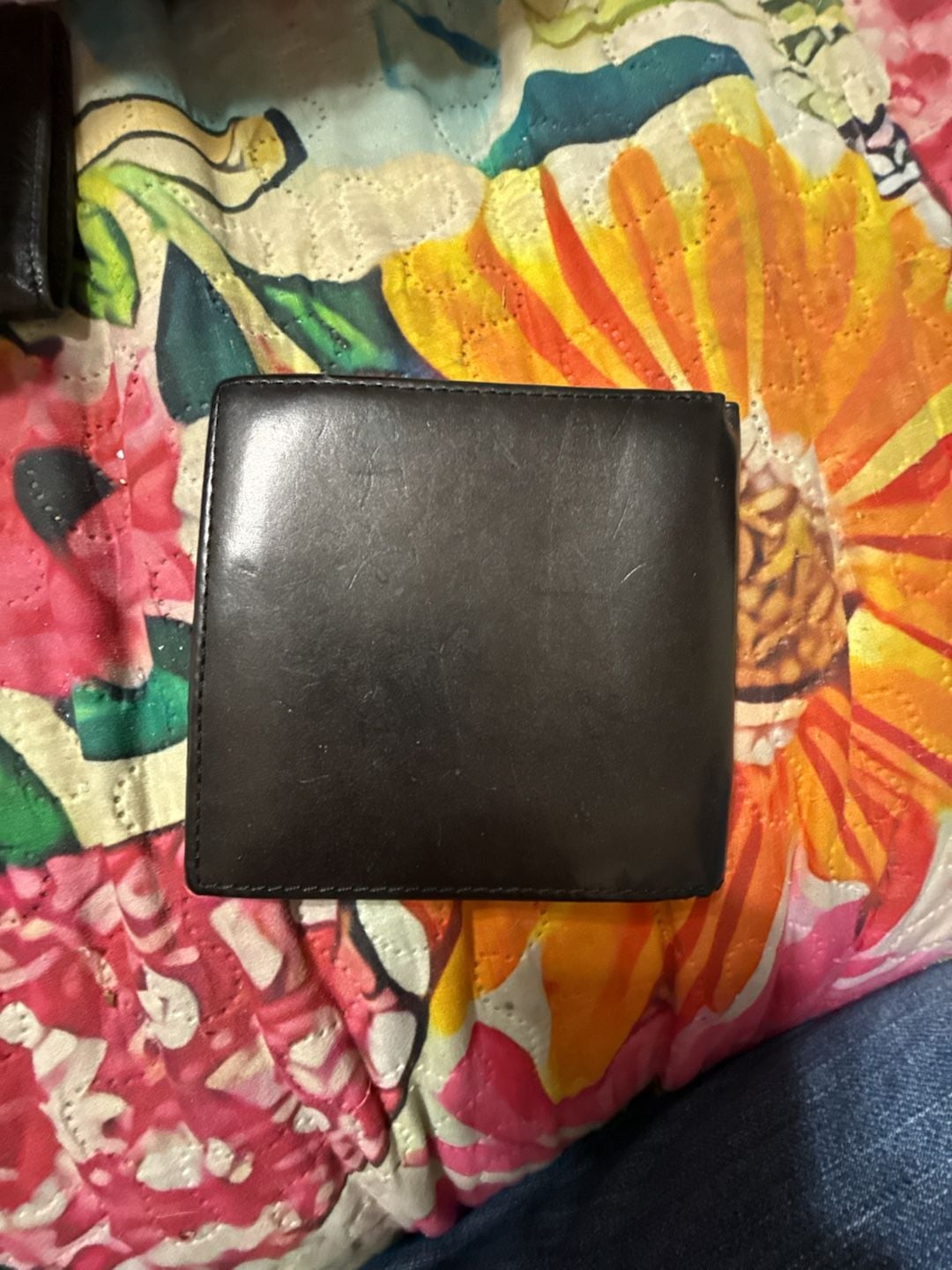 Generic Black Leather Bifold Wallet With ID Window 2