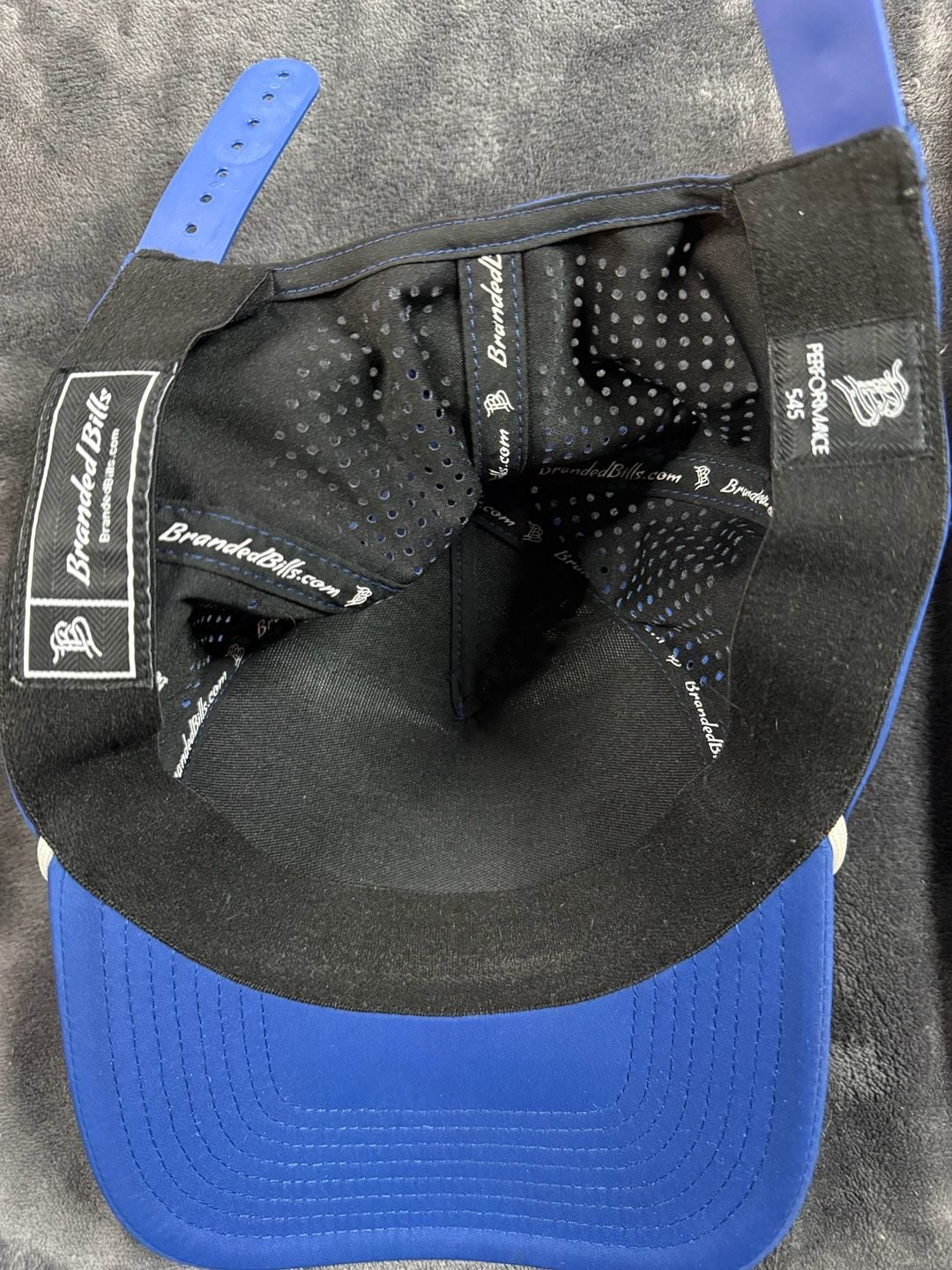 Branded Bills Los Angeles Los Angeles Performance 545 Snapback Hat Blue#163 5