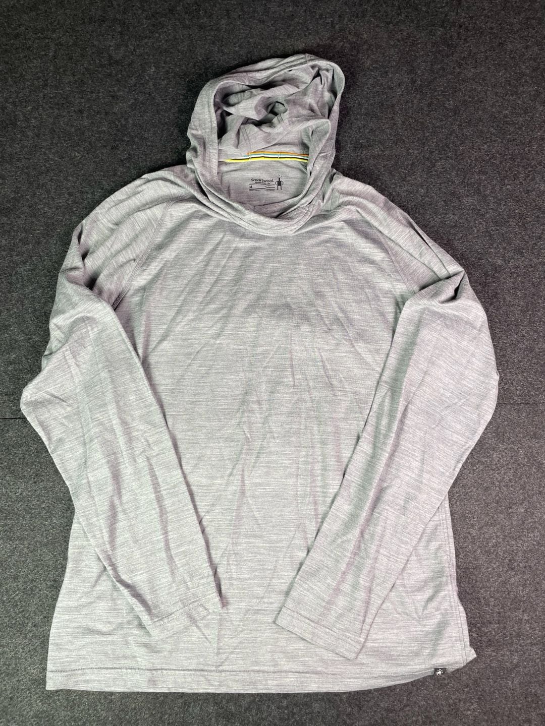 Smartwool Merino Sport 150 Hoodie Size M Gray Heather Long Sleeve 2