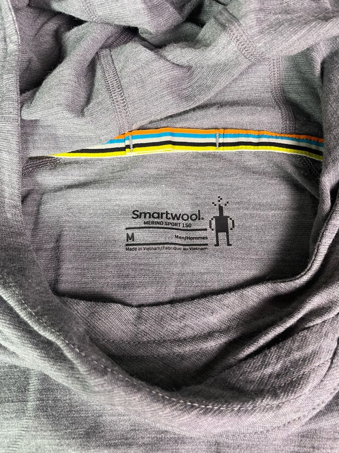 Smartwool Merino Sport 150 Hoodie Size M Gray Heather Long Sleeve 3
