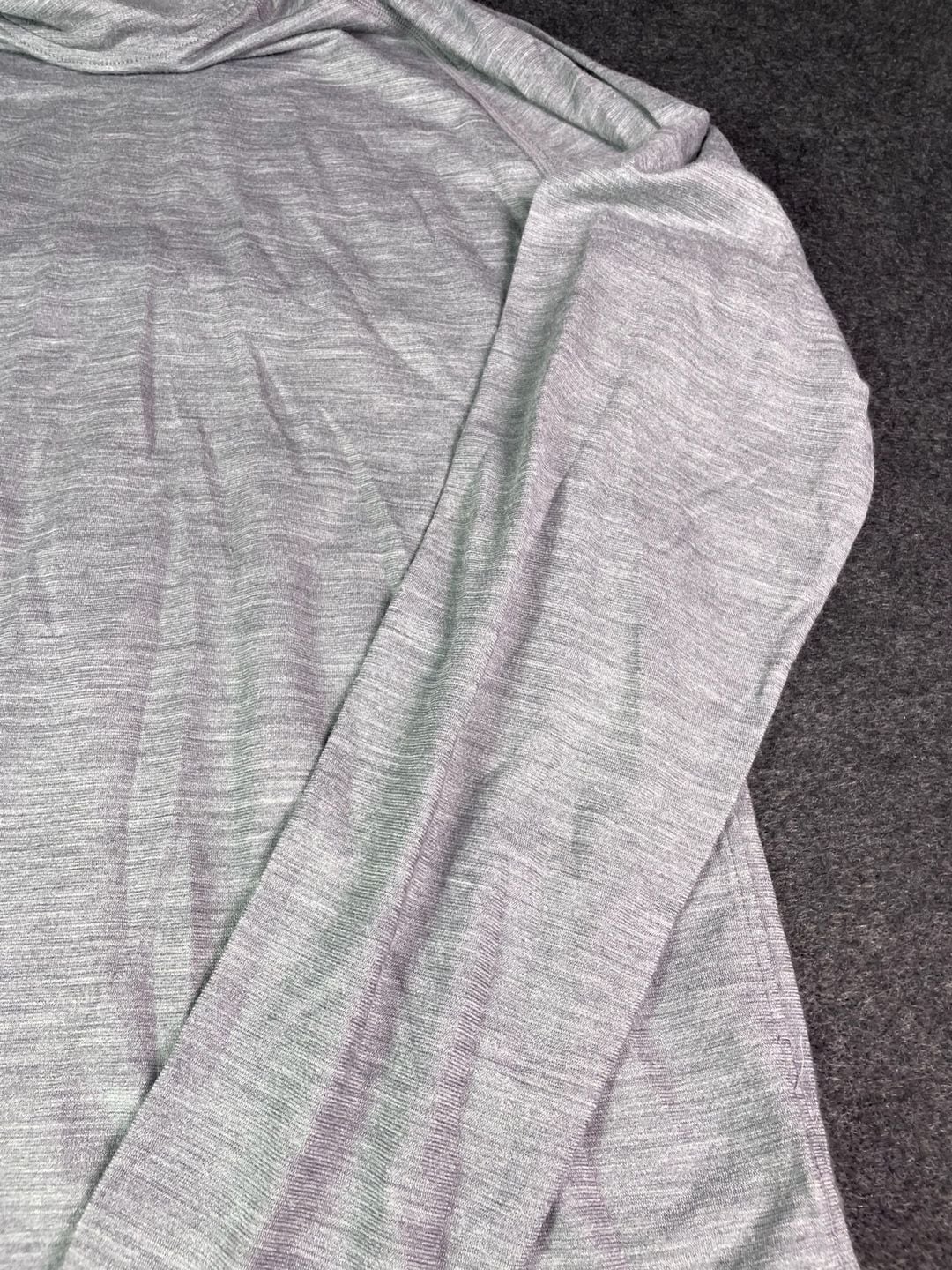 Smartwool Merino Sport 150 Hoodie Size M Gray Heather Long Sleeve 8