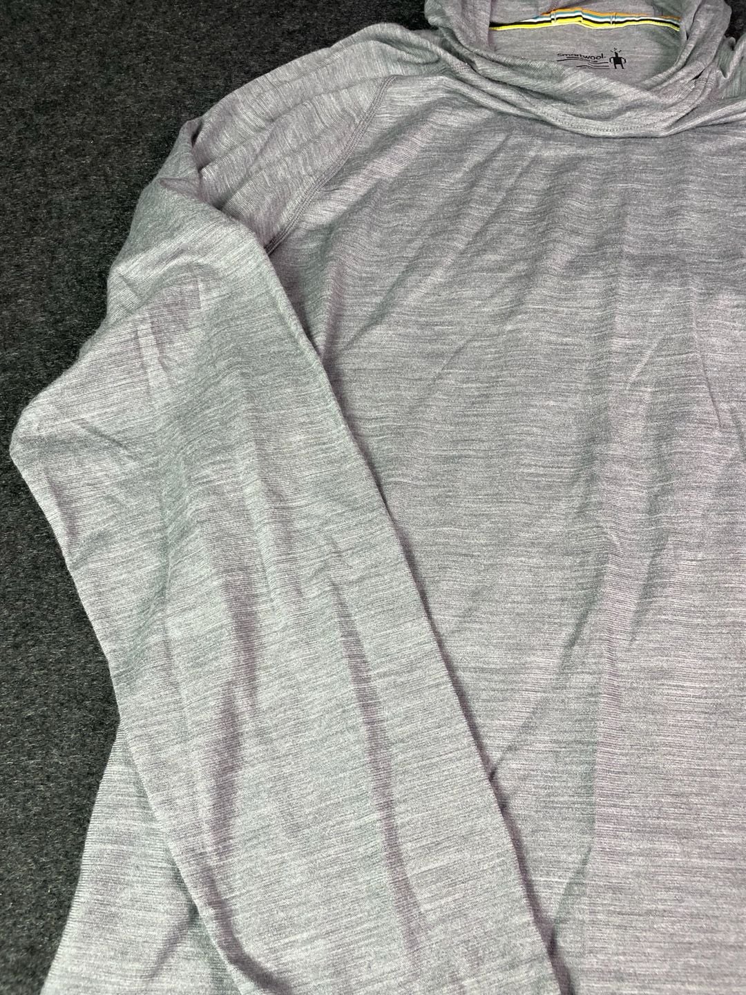 Smartwool Merino Sport 150 Hoodie Size M Gray Heather Long Sleeve 9