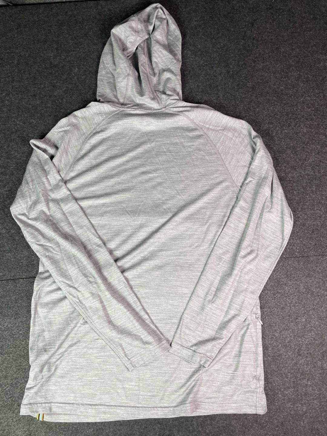 Smartwool Merino Sport 150 Hoodie Size M Gray Heather Long Sleeve 11