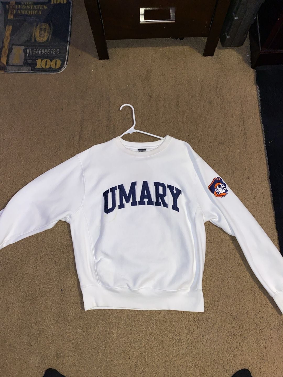 Signature Sportswear University of Mary Sweatshirt Size S White 2