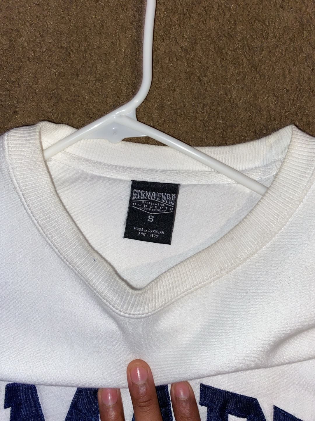 Signature Sportswear University of Mary Sweatshirt Size S White 4