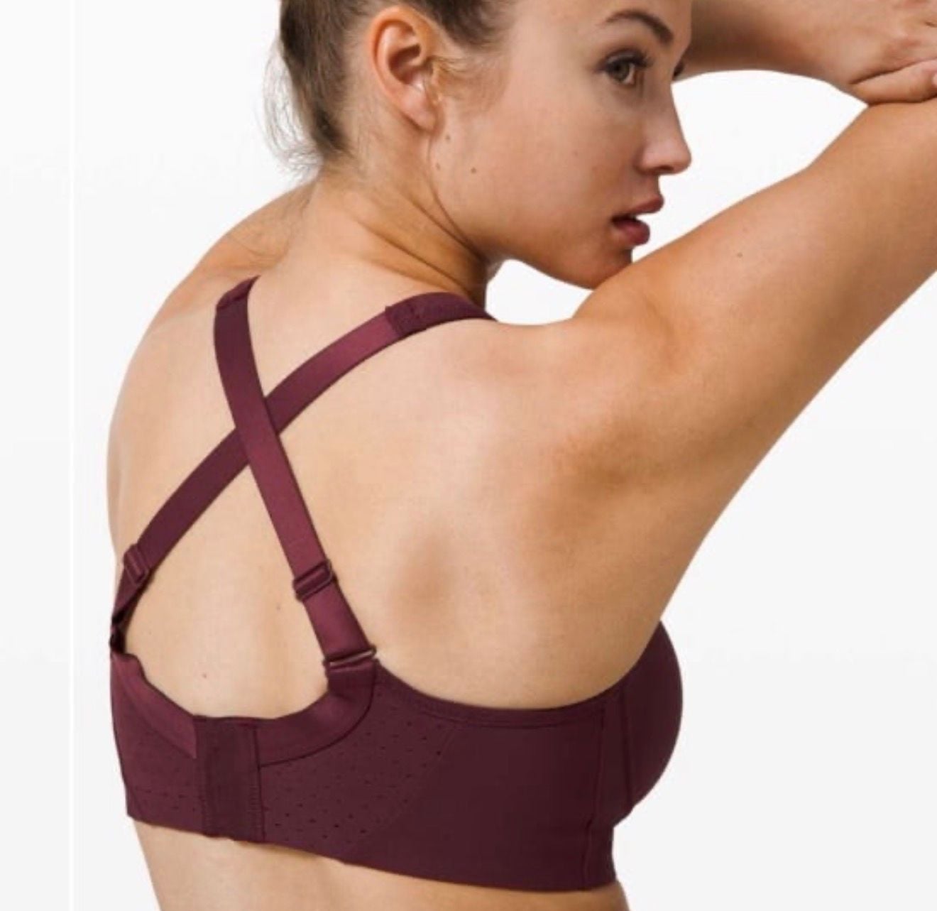 Lululemon Run Times Bra Red Merlot 34D 2