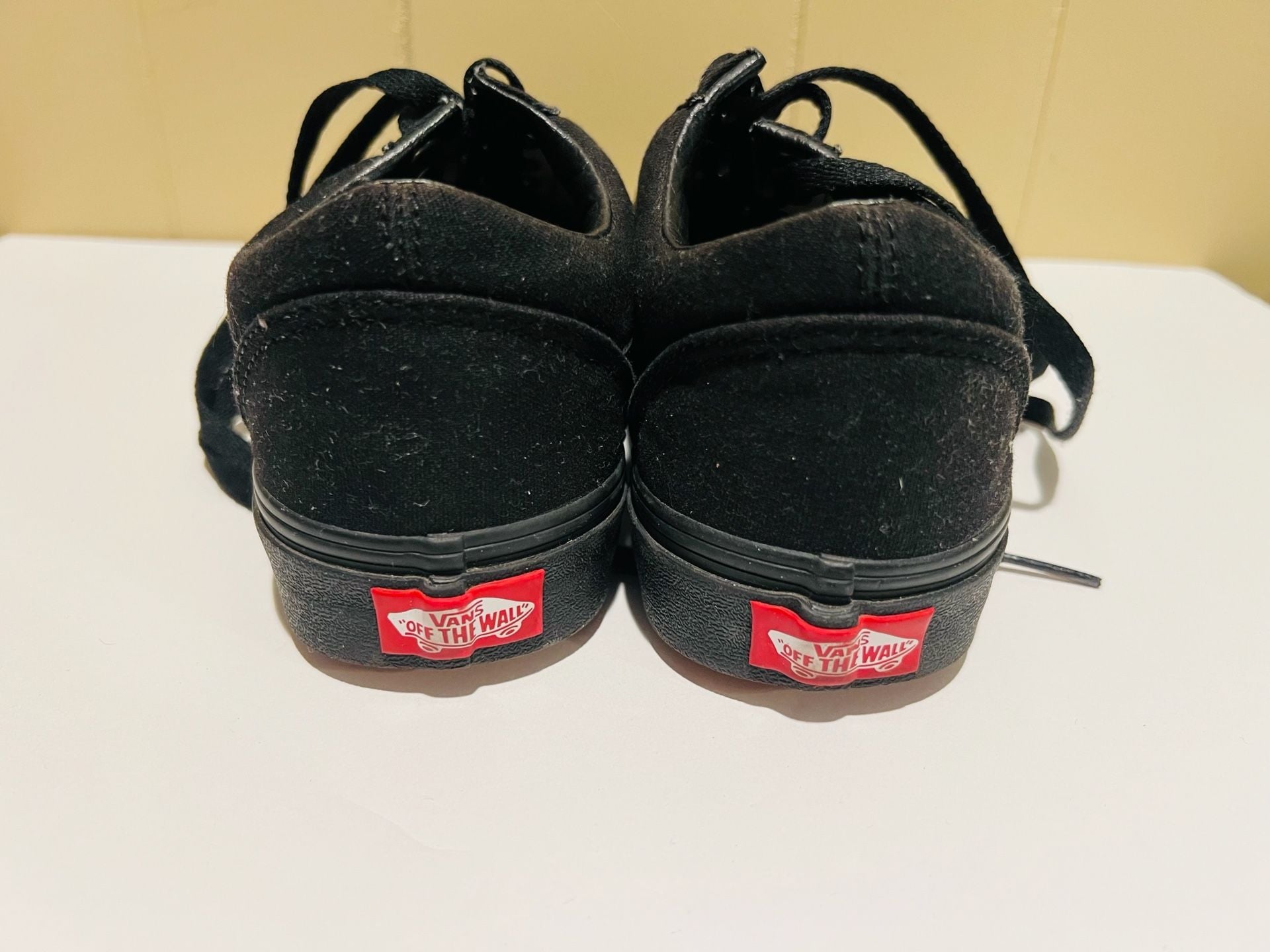 Vans Old Skool Skate Shoes Black Monochrome Canvas 5