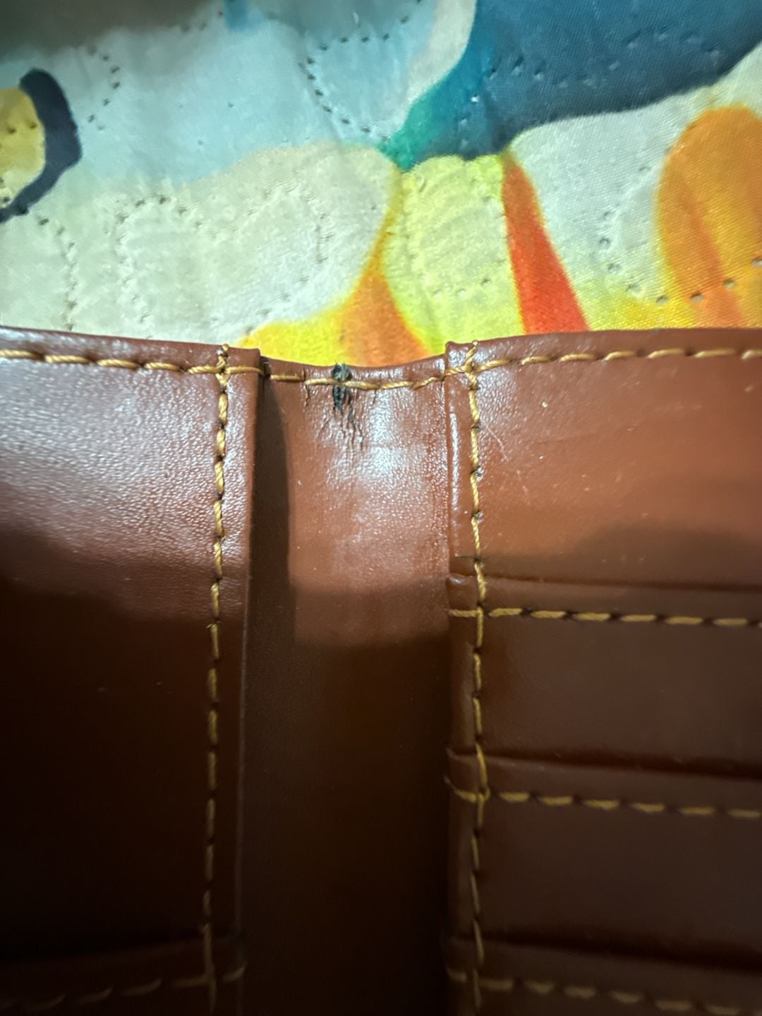 Vintage Leather Passport Wallet Brown Card Holder 7
