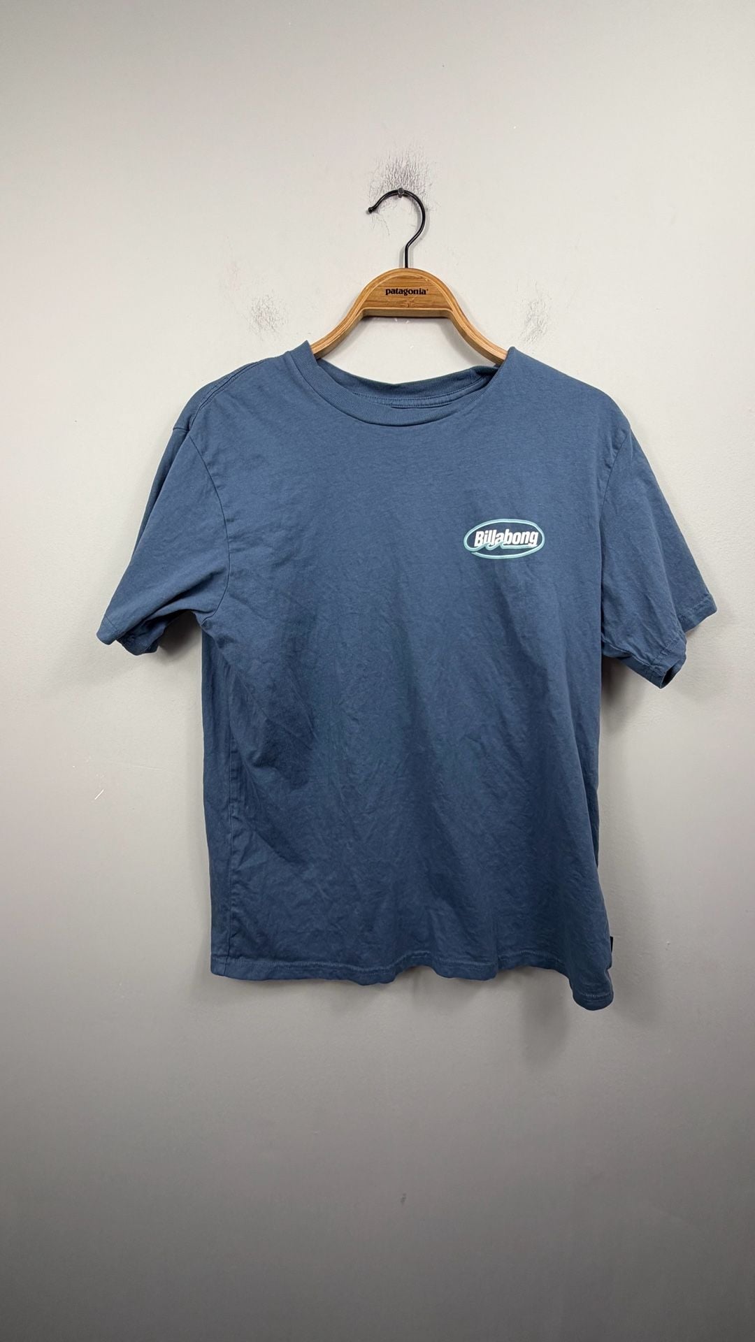Billabong Premium Tee T-Shirt Size Medium Blue Graphic Logo 2